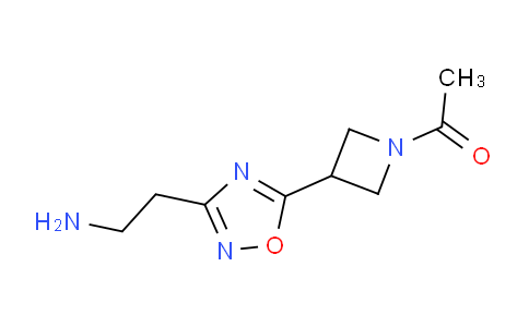 CAS No. 1706435-30-4, 1-(3-(3-(2-Aminoethyl)-1,2,4-oxadiazol-5-yl)azetidin-1-yl)ethanone