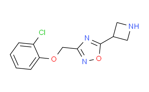 CAS No. 1706435-85-9, 5-(Azetidin-3-yl)-3-((2-chlorophenoxy)methyl)-1,2,4-oxadiazole