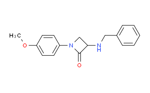 CAS No. 1706575-51-0, 3-(Benzylamino)-1-(4-methoxyphenyl)azetidin-2-one