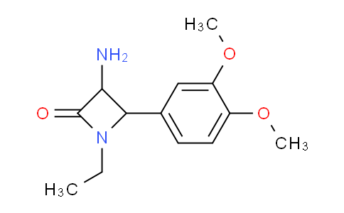 CAS No. 1706583-15-4, 3-Amino-4-(3,4-dimethoxyphenyl)-1-ethylazetidin-2-one