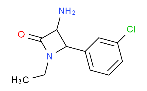 CAS No. 1706651-65-1, 3-Amino-4-(3-chlorophenyl)-1-ethylazetidin-2-one