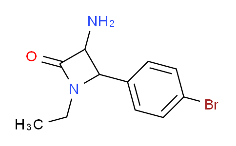 CAS No. 1706667-13-1, 3-Amino-4-(4-bromophenyl)-1-ethylazetidin-2-one