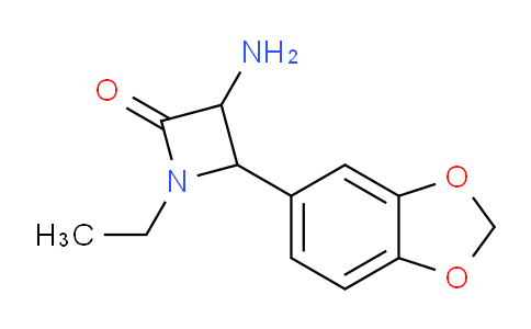 CAS No. 1706672-81-2, 3-Amino-4-(benzo[d][1,3]dioxol-5-yl)-1-ethylazetidin-2-one
