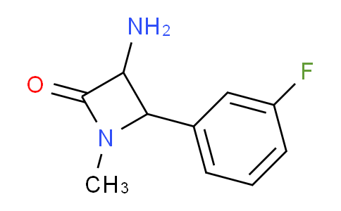 CAS No. 1706813-77-5, 3-Amino-4-(3-fluorophenyl)-1-methylazetidin-2-one
