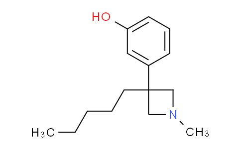 CAS No. 19832-53-2, 3-(1-Methyl-3-pentylazetidin-3-yl)phenol