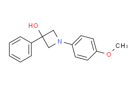 CAS No. 62082-48-8, 1-(4-Methoxyphenyl)-3-phenylazetidin-3-ol