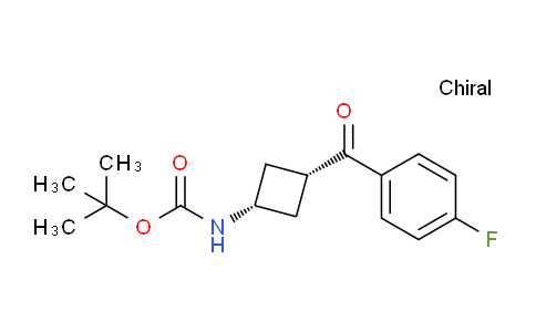 CAS No. 1630907-38-8, cis-tert-Butyl 3-(4-fluorobenzoyl)cyclobutylcarbamate