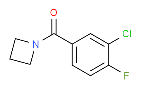 CAS No. 863454-79-9, Azetidin-1-yl(3-chloro-4-fluorophenyl)methanone