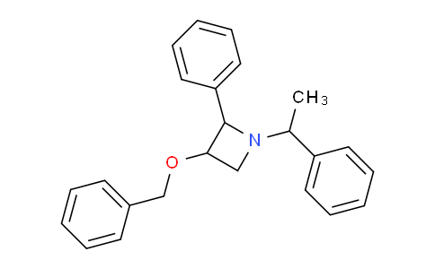CAS No. 86863-68-5, 3-(Benzyloxy)-2-phenyl-1-(1-phenylethyl)azetidine