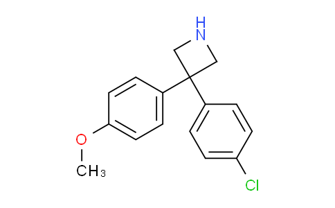 CAS No. 917899-27-5, 3-(4-Chlorophenyl)-3-(4-methoxyphenyl)azetidine