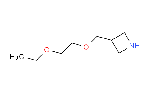 CAS No. 1220031-14-0, 3-((2-Ethoxyethoxy)methyl)azetidine