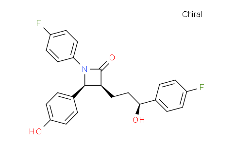 CAS No. 1593543-07-7, (3S,4S)-1-(4-Fluorophenyl)-3-((S)-3-(4-fluorophenyl)-3-hydroxypropyl)-4-(4-hydroxyphenyl)azetidin-2-one
