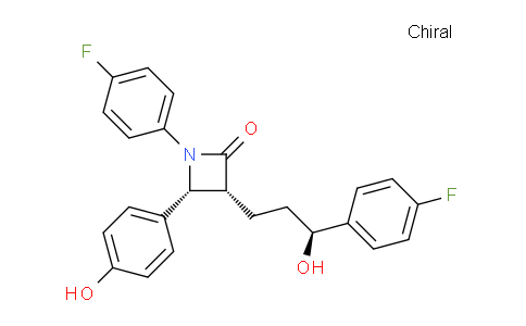 CAS No. 1478664-02-6, (3R,4R)-1-(4-Fluorophenyl)-3-((S)-3-(4-fluorophenyl)-3-hydroxypropyl)-4-(4-hydroxyphenyl)azetidin-2-one