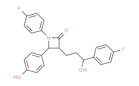CAS No. 439081-02-4, 1-(4-Fluorophenyl)-3-(3-(4-fluorophenyl)-3-hydroxypropyl)-4-(4-hydroxyphenyl)azetidin-2-one