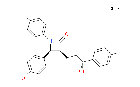CAS No. 1478664-18-4, (3S,4S)-1-(4-Fluorophenyl)-3-((R)-3-(4-fluorophenyl)-3-hydroxypropyl)-4-(4-hydroxyphenyl)azetidin-2-one