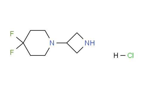 CAS No. 1864979-29-2, 1-(Azetidin-3-yl)-4,4-difluoropiperidine hydrochloride