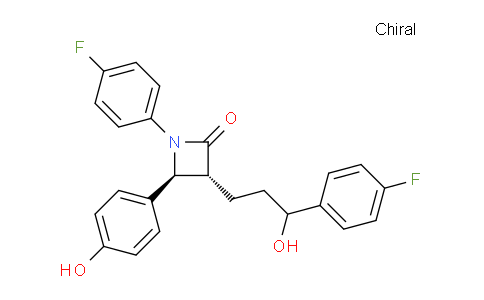 CAS No. 1228746-78-8, trans-1-(4-Fluorophenyl)-3-(3-(4-fluorophenyl)-3-hydroxypropyl)-4-(4-hydroxyphenyl)azetidin-2-one