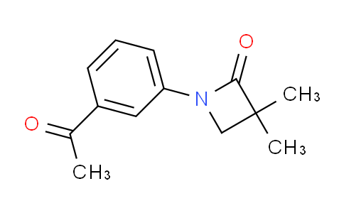 CAS No. 453557-75-0, 1-(3-Acetylphenyl)-3,3-dimethylazetidin-2-one