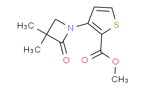 CAS No. 339100-30-0, Methyl 3-(3,3-dimethyl-2-oxoazetidin-1-yl)thiophene-2-carboxylate