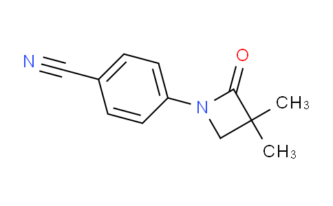 CAS No. 454473-69-9, 4-(3,3-Dimethyl-2-oxoazetidin-1-yl)benzonitrile