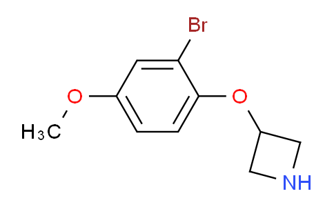 CAS No. 1220027-73-5, 3-(2-Bromo-4-methoxyphenoxy)azetidine