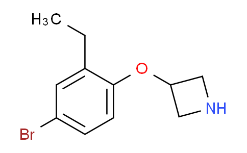 CAS No. 1219976-28-9, 3-(4-Bromo-2-ethylphenoxy)azetidine