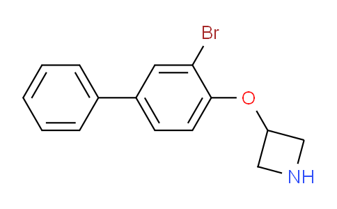 CAS No. 1219960-71-0, 3-((3-Bromo-[1,1'-biphenyl]-4-yl)oxy)azetidine