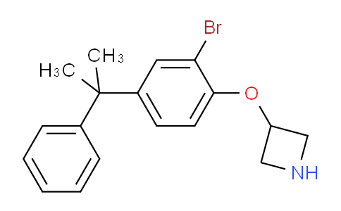 CAS No. 1219981-31-3, 3-(2-Bromo-4-(2-phenylpropan-2-yl)phenoxy)azetidine