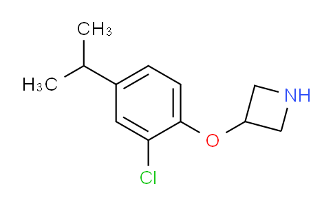 CAS No. 1219948-66-9, 3-(2-Chloro-4-isopropylphenoxy)azetidine