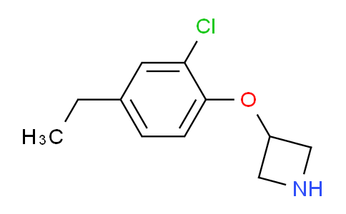 CAS No. 1220027-93-9, 3-(2-Chloro-4-ethylphenoxy)azetidine