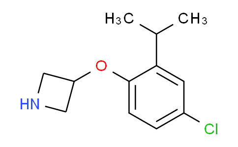 CAS No. 1220027-87-1, 3-(4-Chloro-2-isopropylphenoxy)azetidine