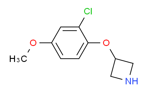 CAS No. 1220038-57-2, 3-(2-Chloro-4-methoxyphenoxy)azetidine