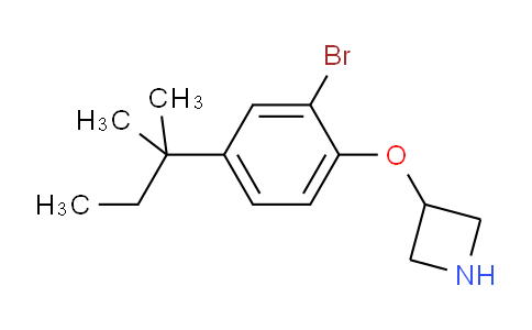 CAS No. 1219976-51-8, 3-(2-Bromo-4-(tert-pentyl)phenoxy)azetidine