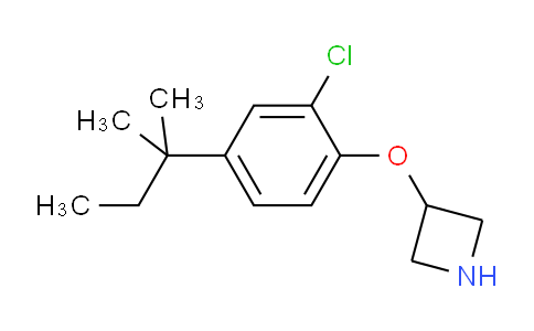 CAS No. 1220021-39-5, 3-(2-Chloro-4-(tert-pentyl)phenoxy)azetidine