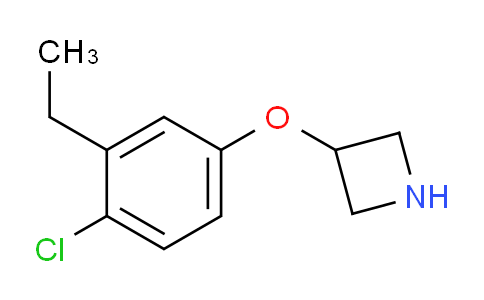 CAS No. 1219976-63-2, 3-(4-Chloro-3-ethylphenoxy)azetidine