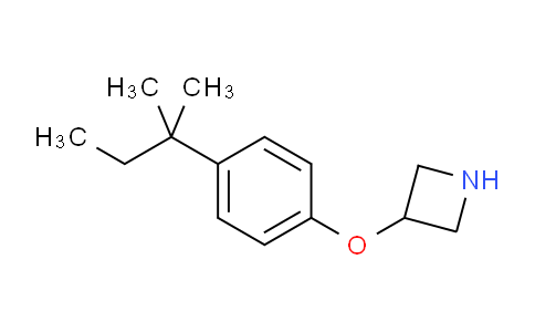 CAS No. 1220016-28-3, 3-(4-(tert-Pentyl)phenoxy)azetidine