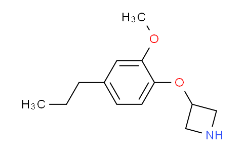 CAS No. 1219982-47-4, 3-(2-Methoxy-4-propylphenoxy)azetidine