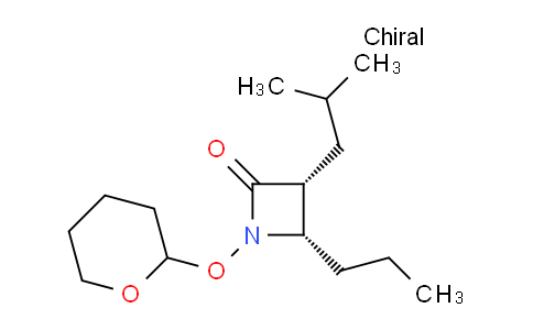 CAS No. 212609-90-0, (3R,4S)-3-isobutyl-4-propyl-1-((tetrahydro-2H-pyran-2-yl)oxy)azetidin-2-one