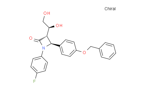 CAS No. 221349-56-0, (3S,4S)-4-(4-(Benzyloxy)phenyl)-3-((S)-1,2-dihydroxyethyl)-1-(4-fluorophenyl)azetidin-2-one