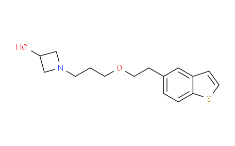 CAS No. 519187-23-6, 1-(3-(2-(benzo[b]thiophen-5-yl)ethoxy)propyl)azetidin-3-ol