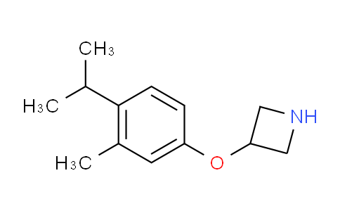 CAS No. 1219963-79-7, 3-(4-Isopropyl-3-methylphenoxy)azetidine
