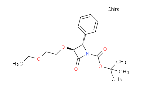 DY720527 | 1262663-04-6 | (3R,4S)-tert-Butyl 3-(2-ethoxyethoxy)-2-oxo-4-phenylazetidine-1-carboxylate