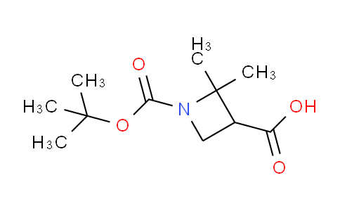 CAS No. 2091327-91-0, 1-[(tert-butoxy)carbonyl]-2,2-dimethylazetidine-3-carboxylic acid