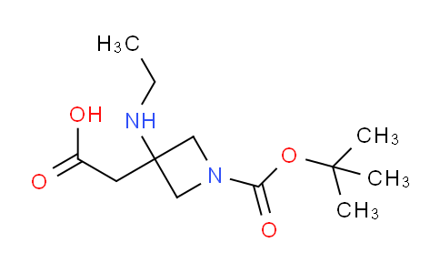 CAS No. 1697047-80-5, 2-{1-[(tert-butoxy)carbonyl]-3-(ethylamino)azetidin-3-yl}acetic acid