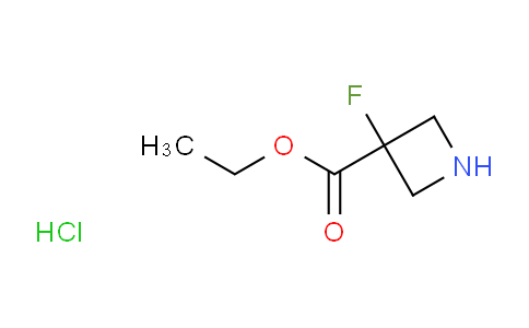 CAS No. 1803596-65-7, ethyl 3-fluoroazetidine-3-carboxylate hydrochloride