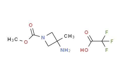 CAS No. 1803570-69-5, methyl 3-amino-3-methyl-azetidine-1-carboxylate;2,2,2-trifluoroacetic acid