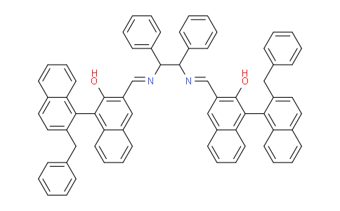 CAS No. 1800468-70-5, 3,3''-[[(1,2-Diphenylethane-1,2-diyl)bis(azanylylidene)]bis(methanylylidene)]bis(2'-benzyl-2-hydroxy-[1,1'-binaphthalene])