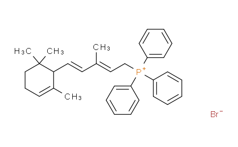 CAS No. 62285-98-7, ((2E,4E)-3-methyl-5-(2,6,6-trimethylcyclohex-2-en-1-yl)penta-2,4-dien-1-yl)triphenylphosphonium bromide
