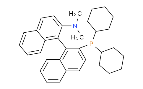 CAS No. 255835-81-5, 2'-(Dicyclohexylphosphino)-N,N-dimethyl-[1,1'-binaphthalen]-2-amine