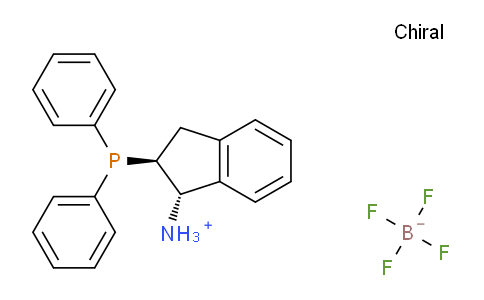 CAS No. 1222630-42-3, (1S,2S)-2-(Diphenylphosphino)-2,3-dihydro-1H-inden-1-aminium tetrafluoroborate